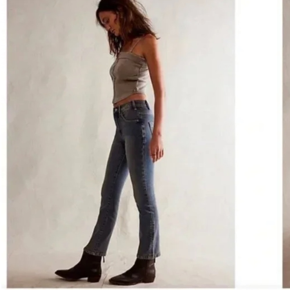 We The Free  Low Maintenance Mid Rise Crop Boot Jeans